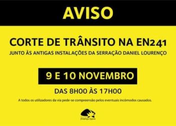 Corte de trânsito em Proença-a-Nova