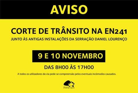Corte de trânsito em Proença-a-Nova