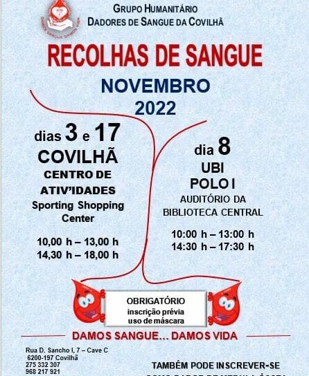 Dar sangue é dar vida... Na Covilhã