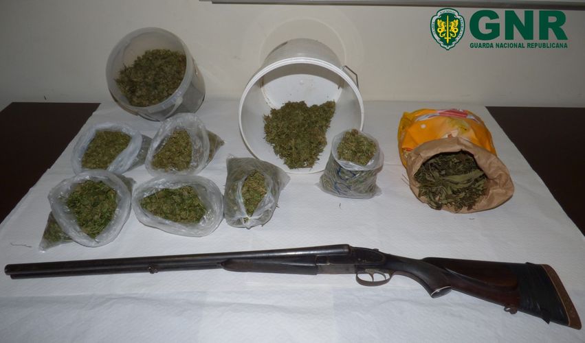 Detidos por tráfico de estupefacientes e posse ilegal de arma: