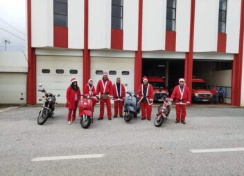 Bombeiros de Cernache do Bonjardim recebem visita dos Pais Natal do Clube de Ves