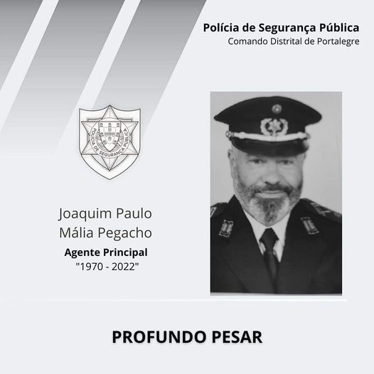 Faleceu o Agente Principal da PSP