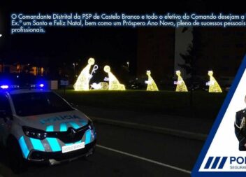 O Comandante Distrital da PSP de Castelo Branco e todo o efetivo do Comando dese