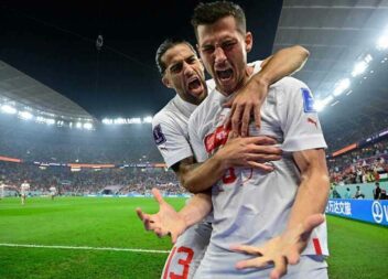 Suíça vence a Sérvia e é adversária de Portugal nos oitavos de final do Mundial: