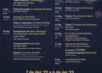 Veja já o programa completo do Natal em Castelo Branco: Pai Natal chega à Aldeia