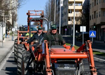 Agricultores manifestaram-se em Castelo Branco contra a Ministra e contra a buro