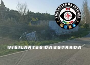 Camião capotou na Soalheira