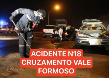 Colisão Rodoviária na N18 termina com 5 feridos