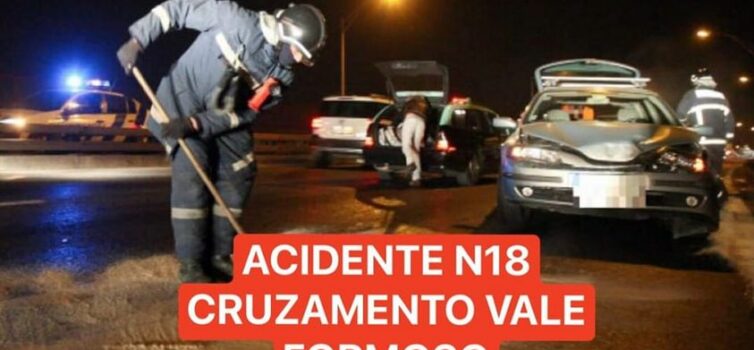 Colisão Rodoviária na N18 termina com 5 feridos