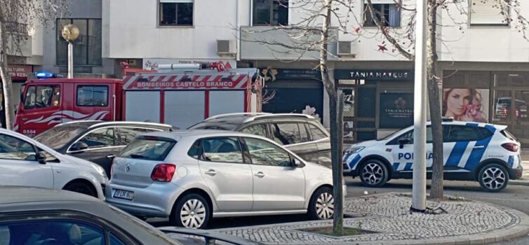 Incêndio habitacional em Castelo Branco
