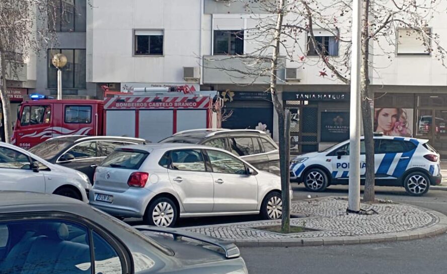 Incêndio habitacional em Castelo Branco