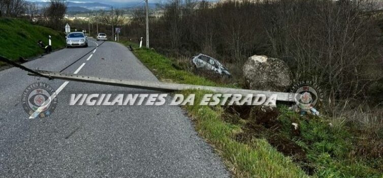 Viatura sofreu um despiste na EN233