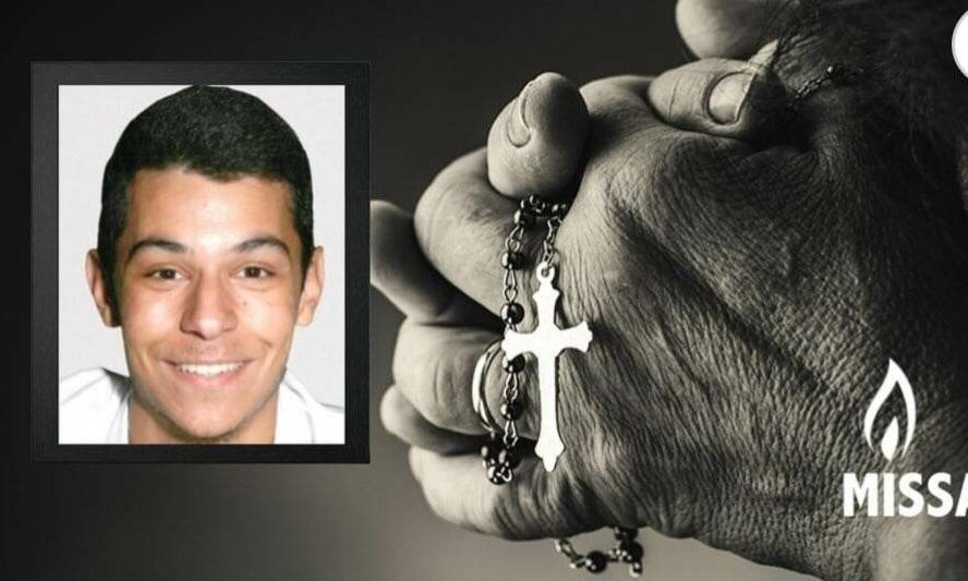 Informa-se que irá ser celebrada a missa de 7º dia em memória de Hugo Mateus Gon