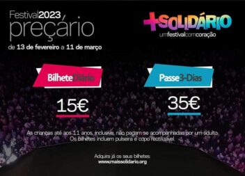 2ª Edição do Festival Mais Solidário já tem bilhetes à venda