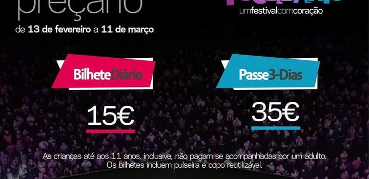 2ª Edição do Festival Mais Solidário já tem bilhetes à venda