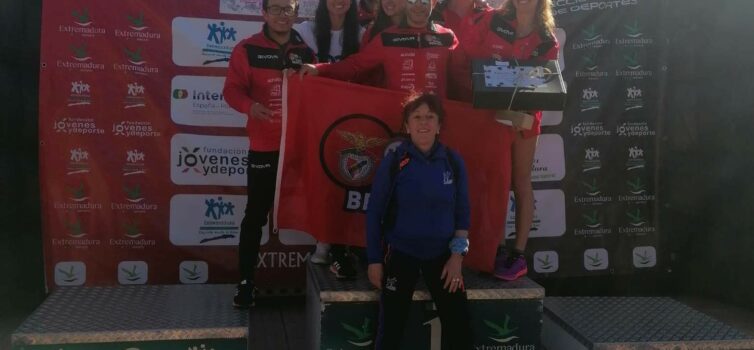Atletas da Casa do Benfica em grande plano na Meia-Maratona de Plasencia