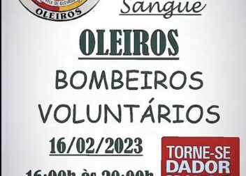 Bombeiros Voluntários de Oleiros promovem colheita de sangue