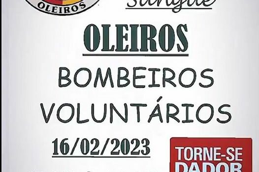 Bombeiros Voluntários de Oleiros promovem colheita de sangue