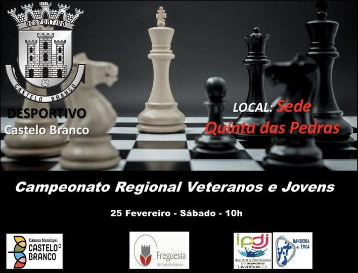 Desportivo de Castelo Branco acolhe Campeonato Regional de Xadrez