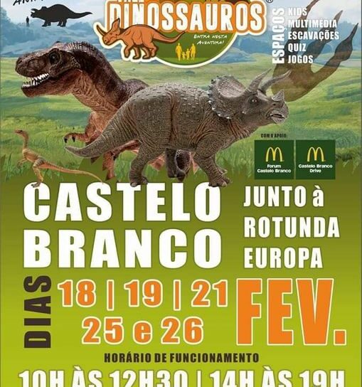 Dinossauros chegam a Castelo Branco