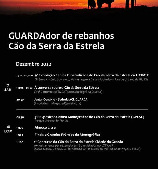 Guarda acolhe o evento "GUARDAdor de rebanhos. Cão Serra da Estrela".