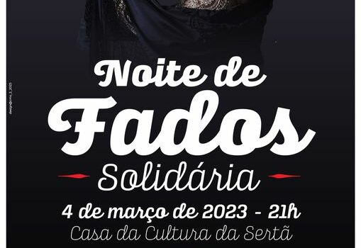 “Noite de Fados Solidária” na Casa da Cultura da Sertã