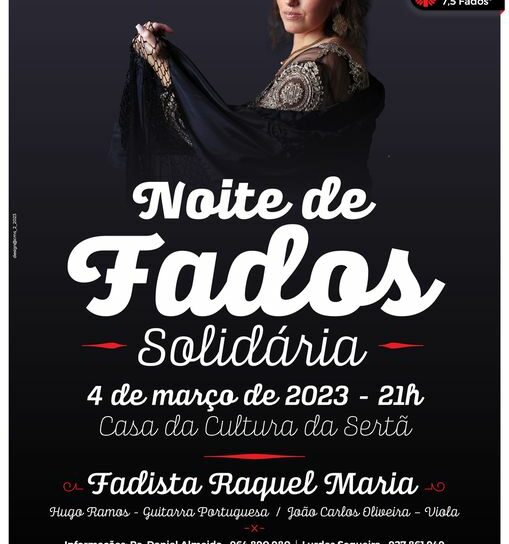 “Noite de Fados Solidária” na Casa da Cultura da Sertã