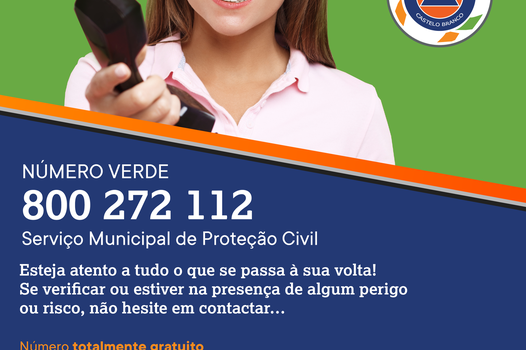 Albicastrenses já podem ligar gratuitamente para a Proteção Civil Municipal