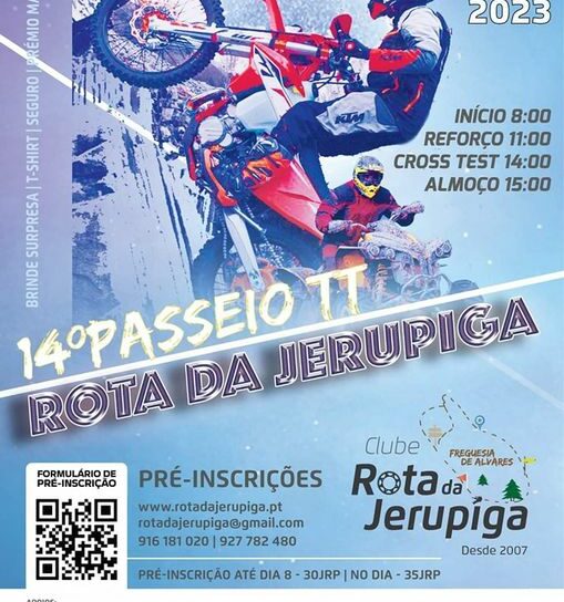 Clube Rota da Jerupiga realiza 14o Passeio TT em Alvares