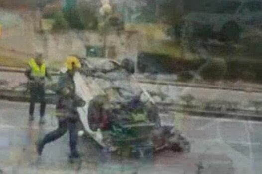 Despiste na Covilhã resulta em danos materias