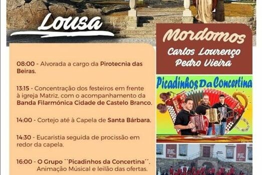 Festa de Santa Bárbara em Lousa