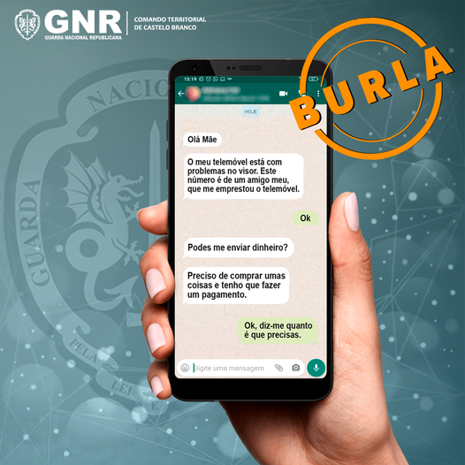 GNR de Castelo Branco volta a alertar para burla “Olá Pai