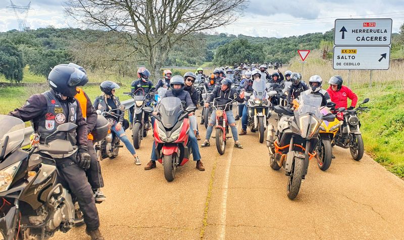 Grupo "Motards Fiadores" marcam presença em Espanha