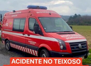 Uma colisão rodoviária entre dois veículos ligeiros de passageiros, ocorreu na N