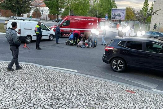 Colisão em Castelo Branco faz um ferido leve
