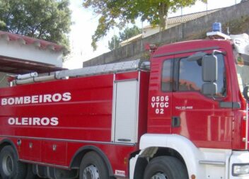 Destroçador florestal incendiou-se na localidade de Lisga