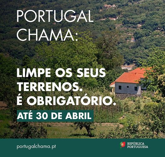 Limpeza dos terrenos até 30 de abril