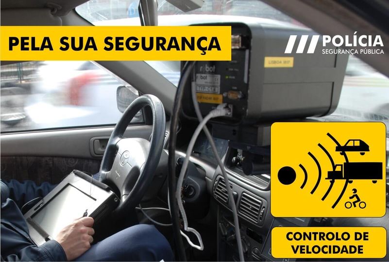 Radar de controlo de velocidade em Castelo Branco