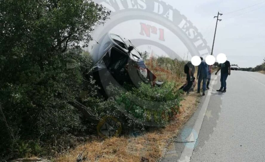 Despiste seguido de capotamento faz uma vítima ligeira na EN3