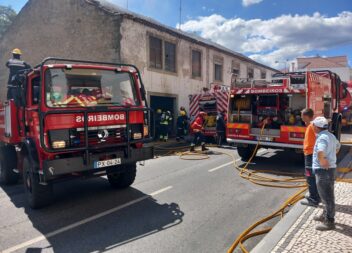 Incêndio deflagra em Castelo Branco