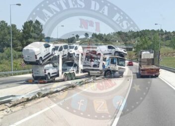 Despiste de camião na A25 leva ao condicionamento do trânsito