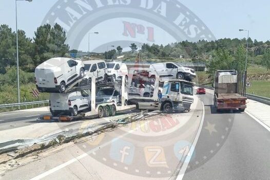 Despiste de camião na A25 leva ao condicionamento do trânsito