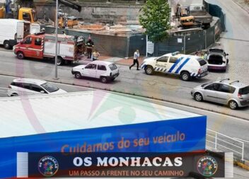 Despiste seguido de colisão faz um ferido grave na Guarda