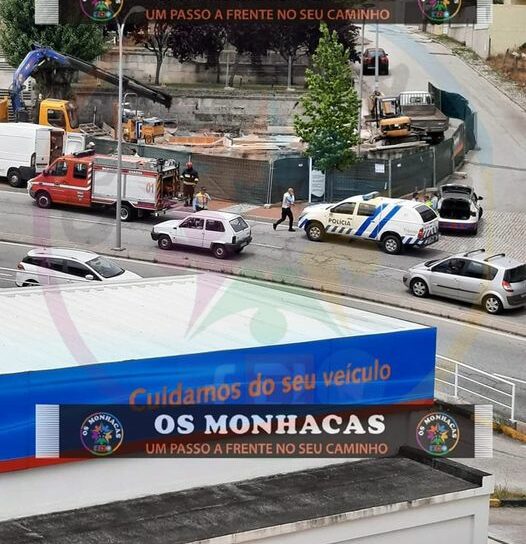 Despiste seguido de colisão faz um ferido grave na Guarda