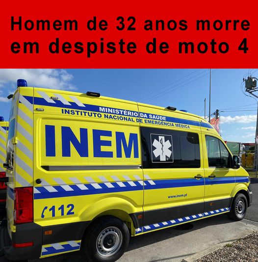 Homem de 32 anos morre em despiste de moto 4