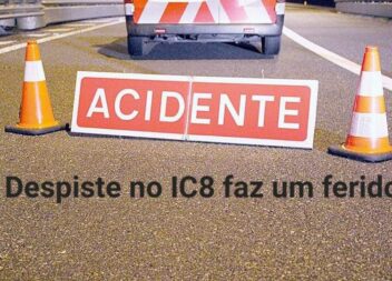Sexagenário ferido em despiste no IC8