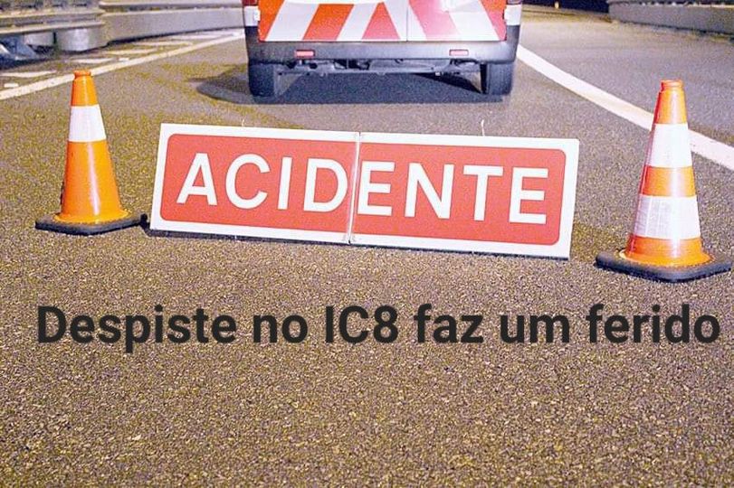 Sexagenário ferido em despiste no IC8