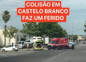 Acidente em Castelo Branco faz um ferido em avaliação
