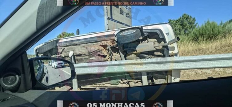 Acidente na Guarda provoca um ferido grave e um leve