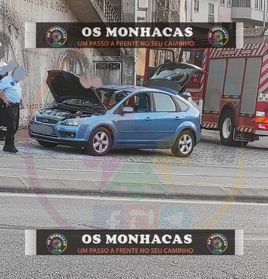 Automóvel arde parcialmente na Guarda